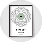 Gepersonaliseerde Muziekposters