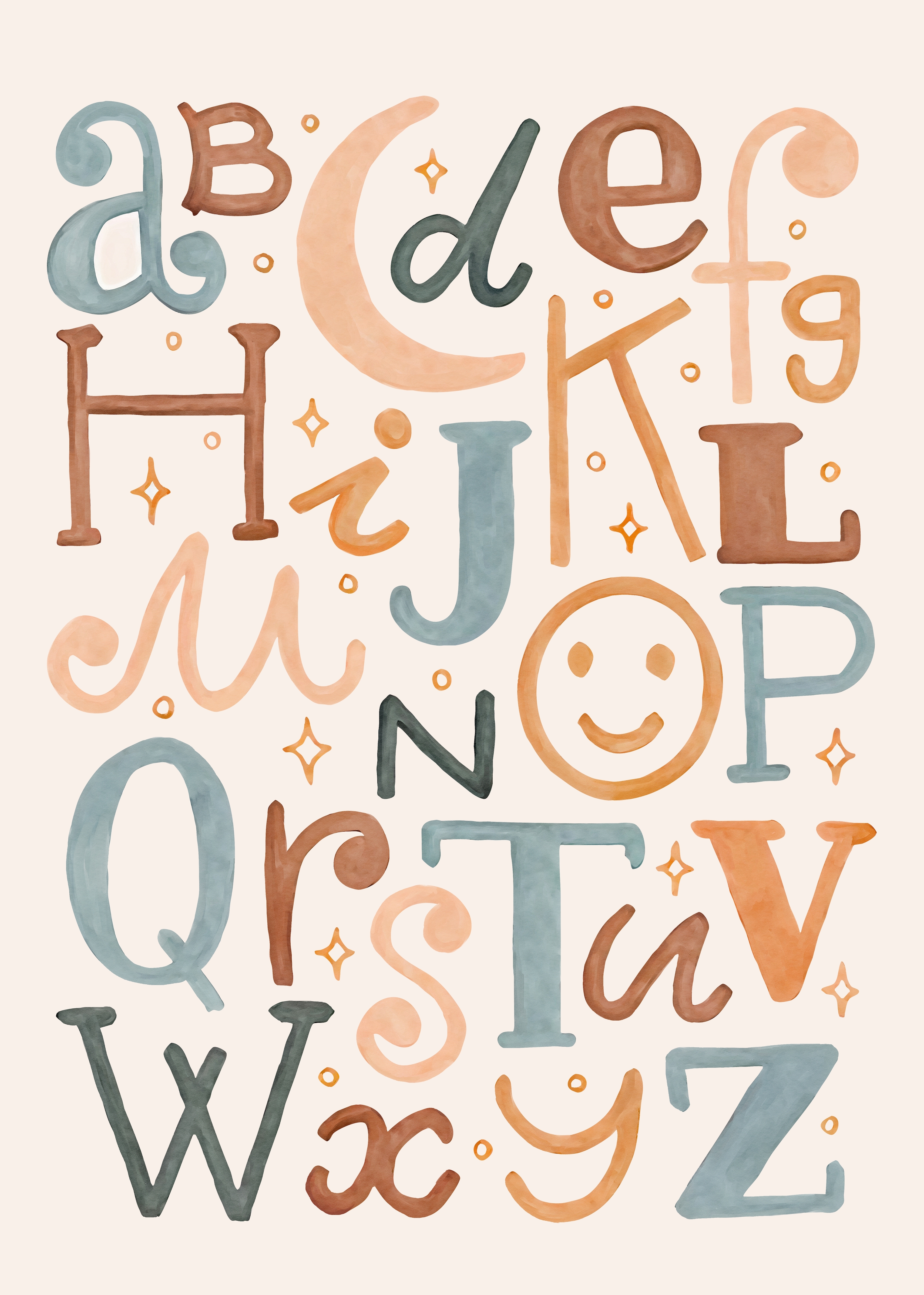 Affiche - Alfabetten / Smiley