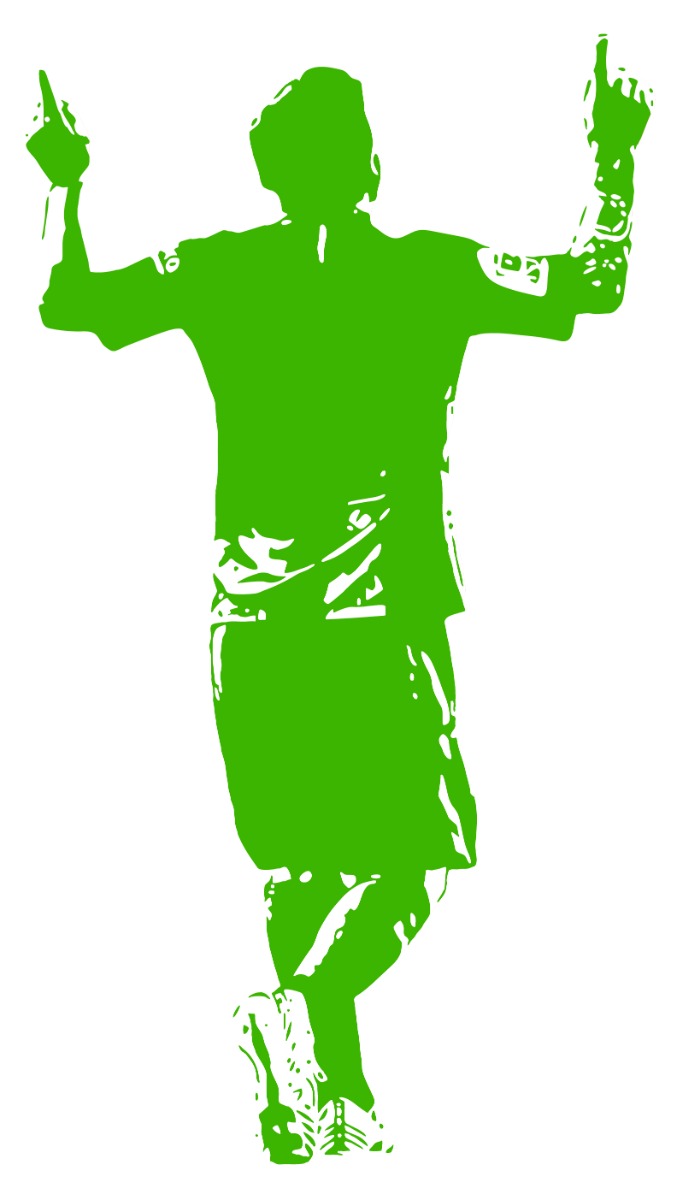 Wallstickers - Football Player / Personalised Name and Number-New-Orange-S