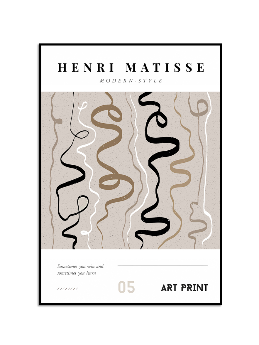 Henri Matisse Modern-Style Kunstposter