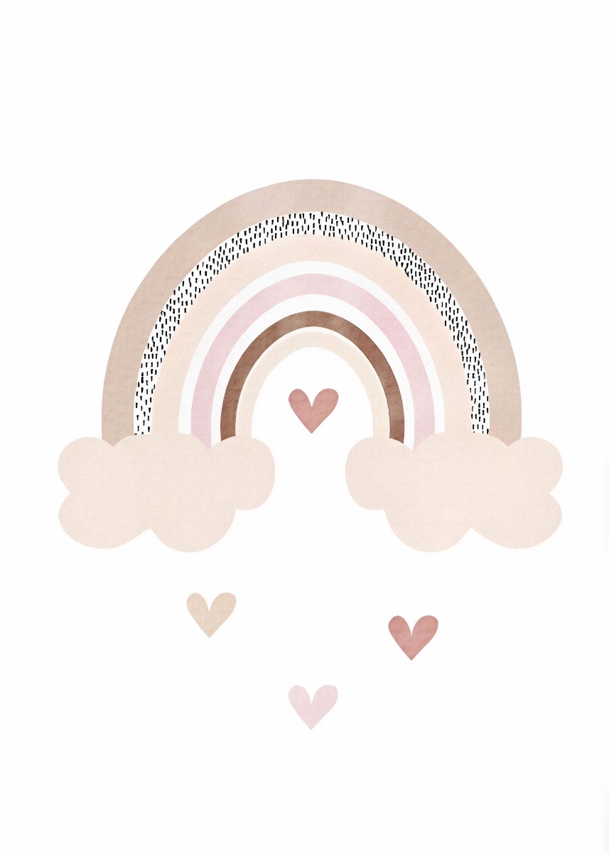 Affiche - Regenboog en Harten / 02