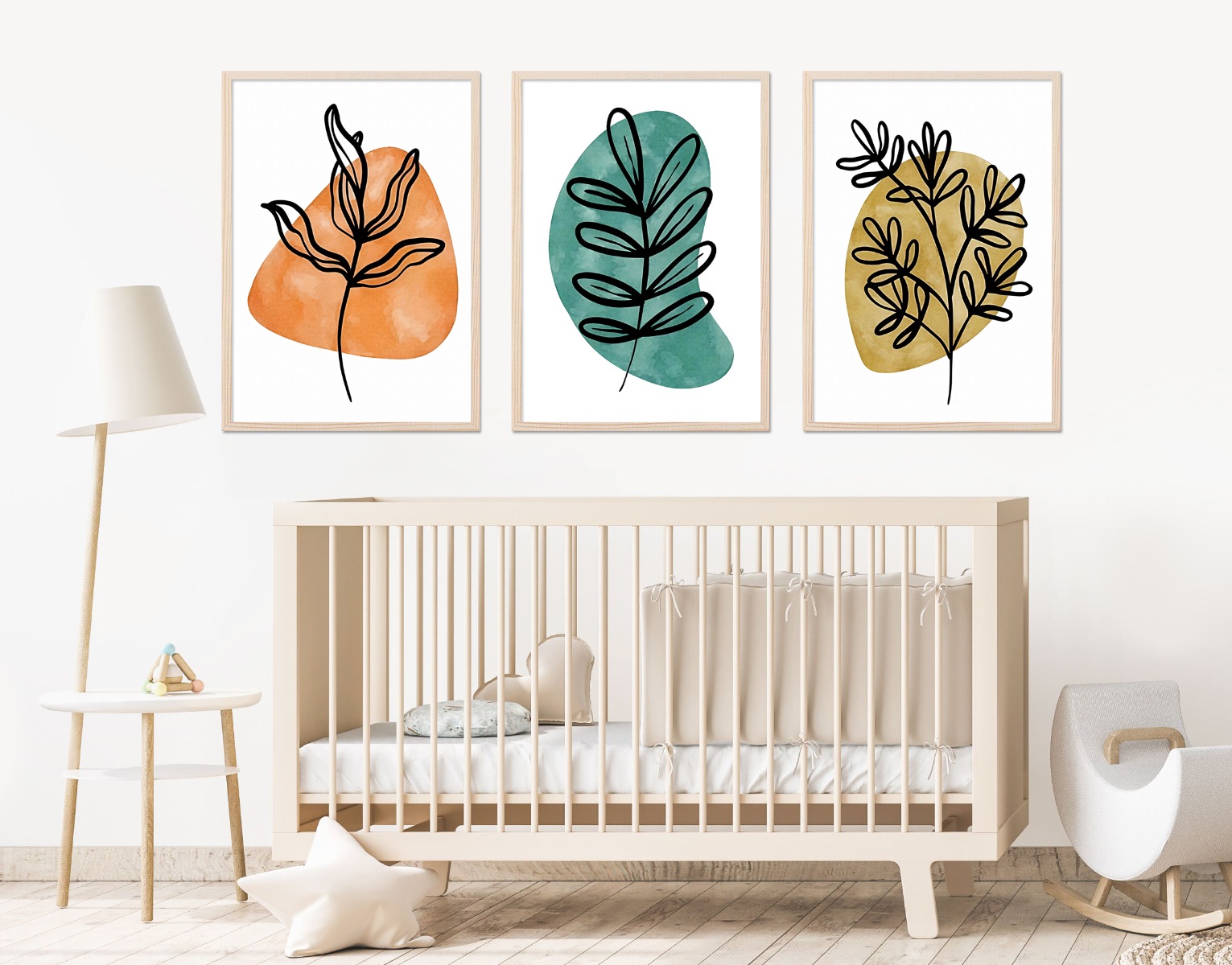 Posters - Abstract Botanisch / Set van 3