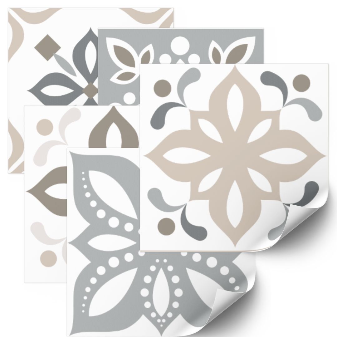 Muursticker - 24 Tegels Sticker / Patroon 01