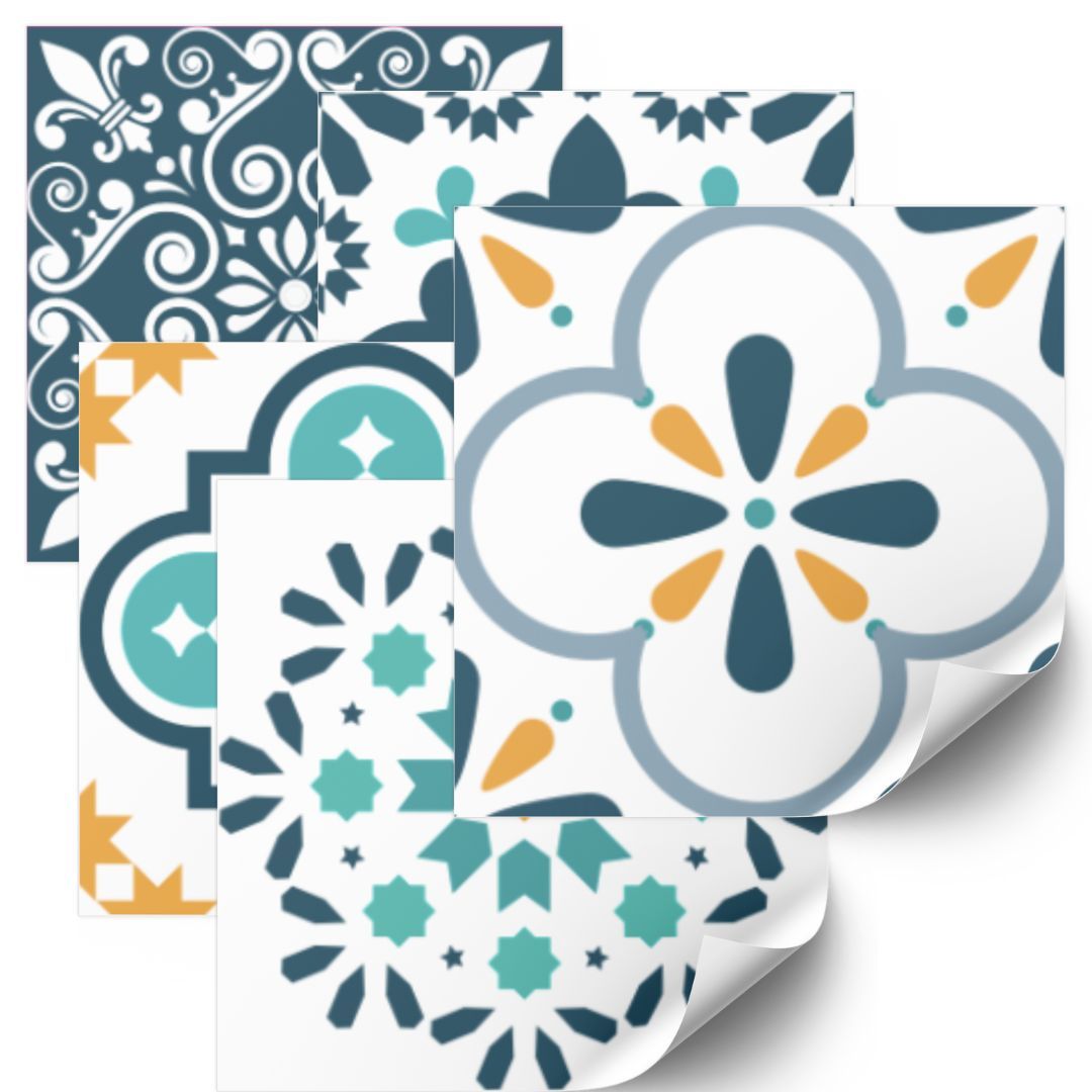 Muursticker - 24 Tegels Sticker / Patroon 05