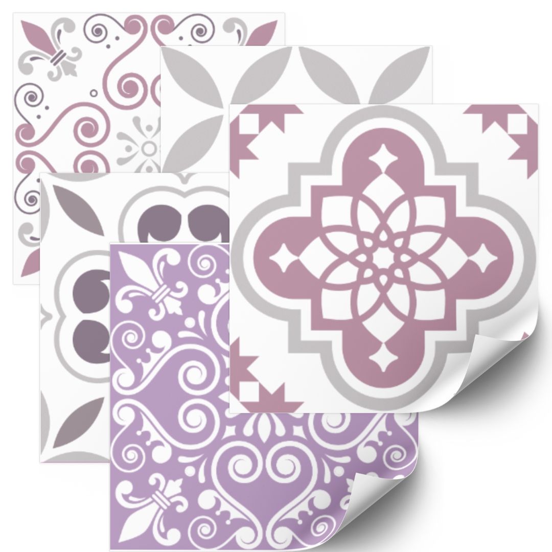Muursticker - 24 Tegels Sticker / Patroon 09