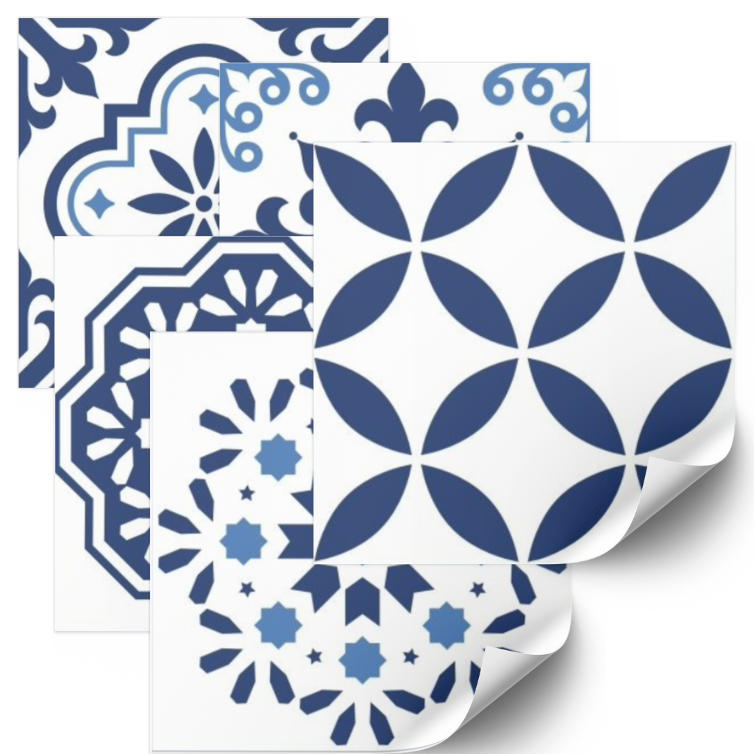 Muursticker - 24 Tegels Sticker / Patroon 011