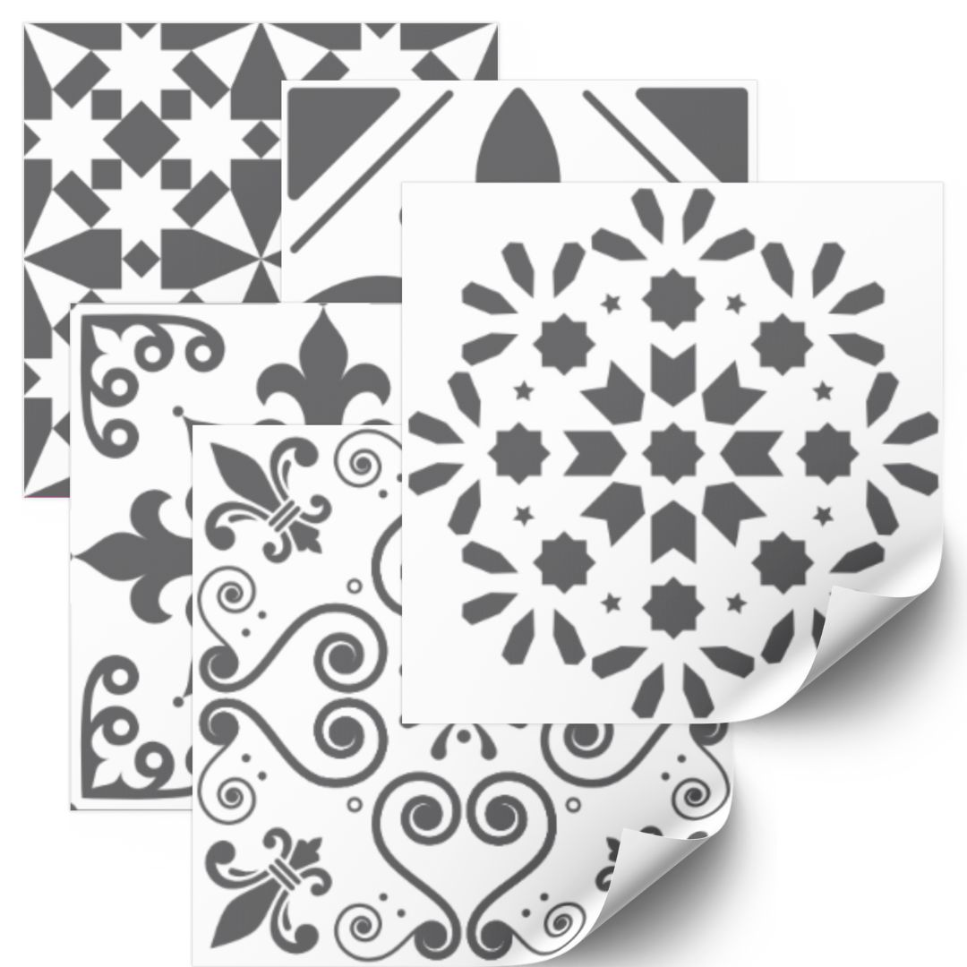 Muursticker - 24 Tegels Sticker / Patroon 030