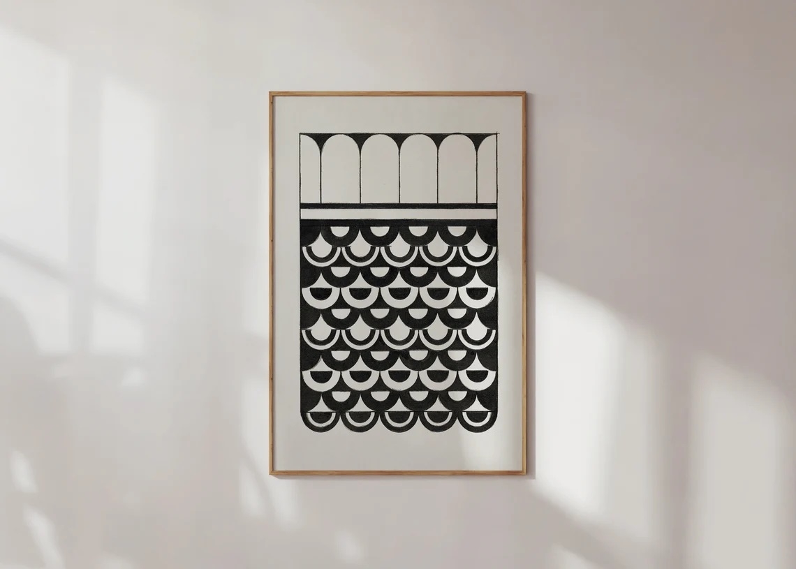 Affiche - Midden in de eeuw / Beige