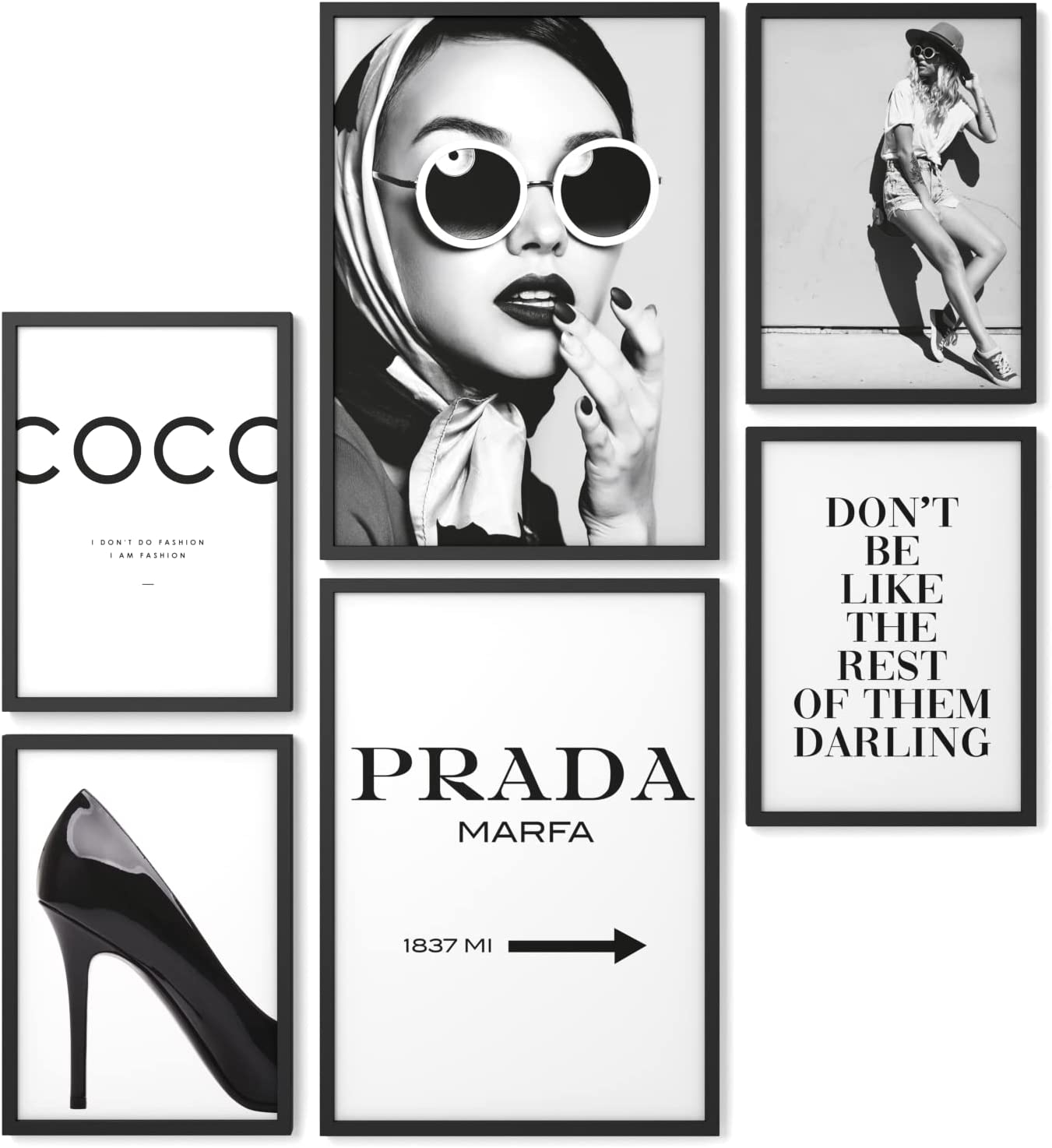 Affiches - Prada / Coco / Set van 6