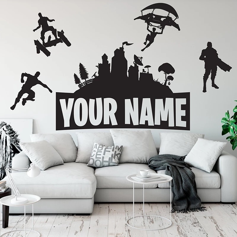 Muursticker - Gaming / Gepersonaliseerd / 02 / Transparant