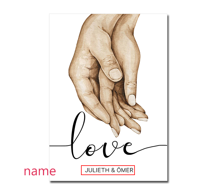 Affiches -Liefde / Gepersonaliseerd
