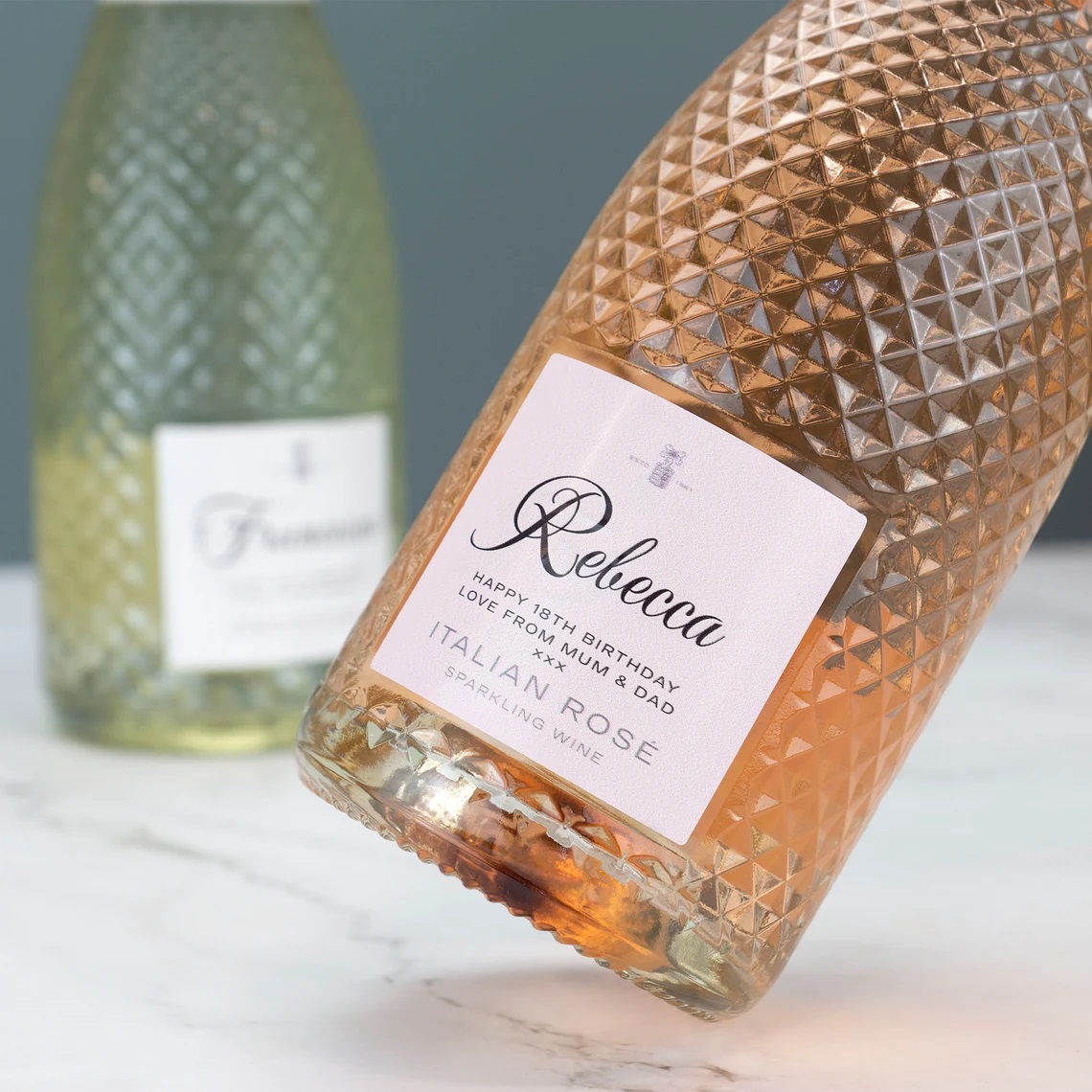 Sticker - Gepersonaliseerde Prosecco Champagne-wijnetiket