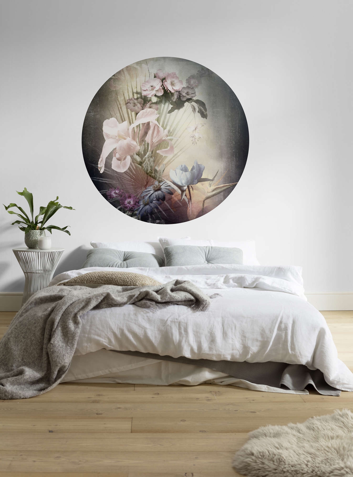 Muursticker / Vlaamse Bloemen / Rond