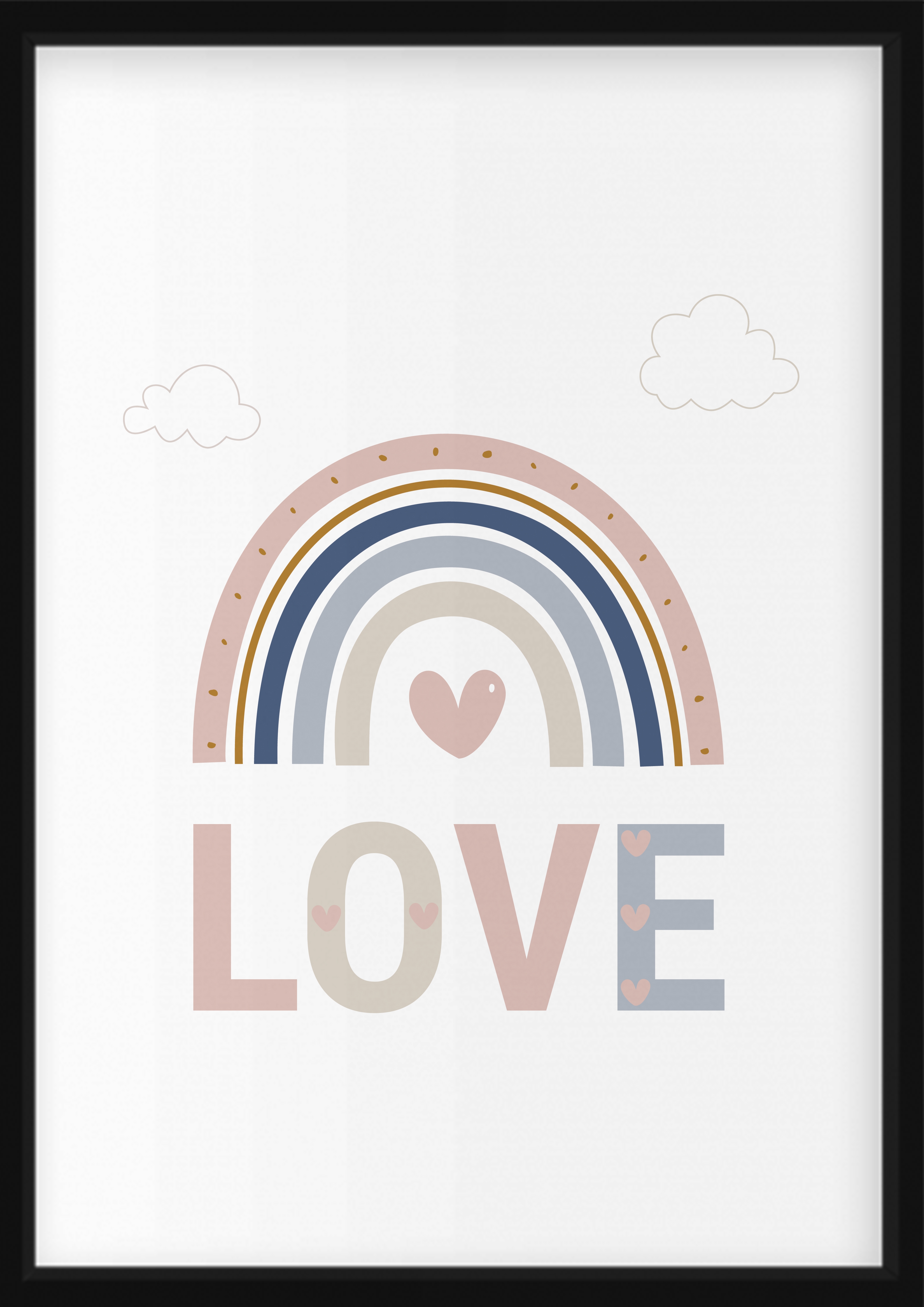 Affiche - Regenboog , Love