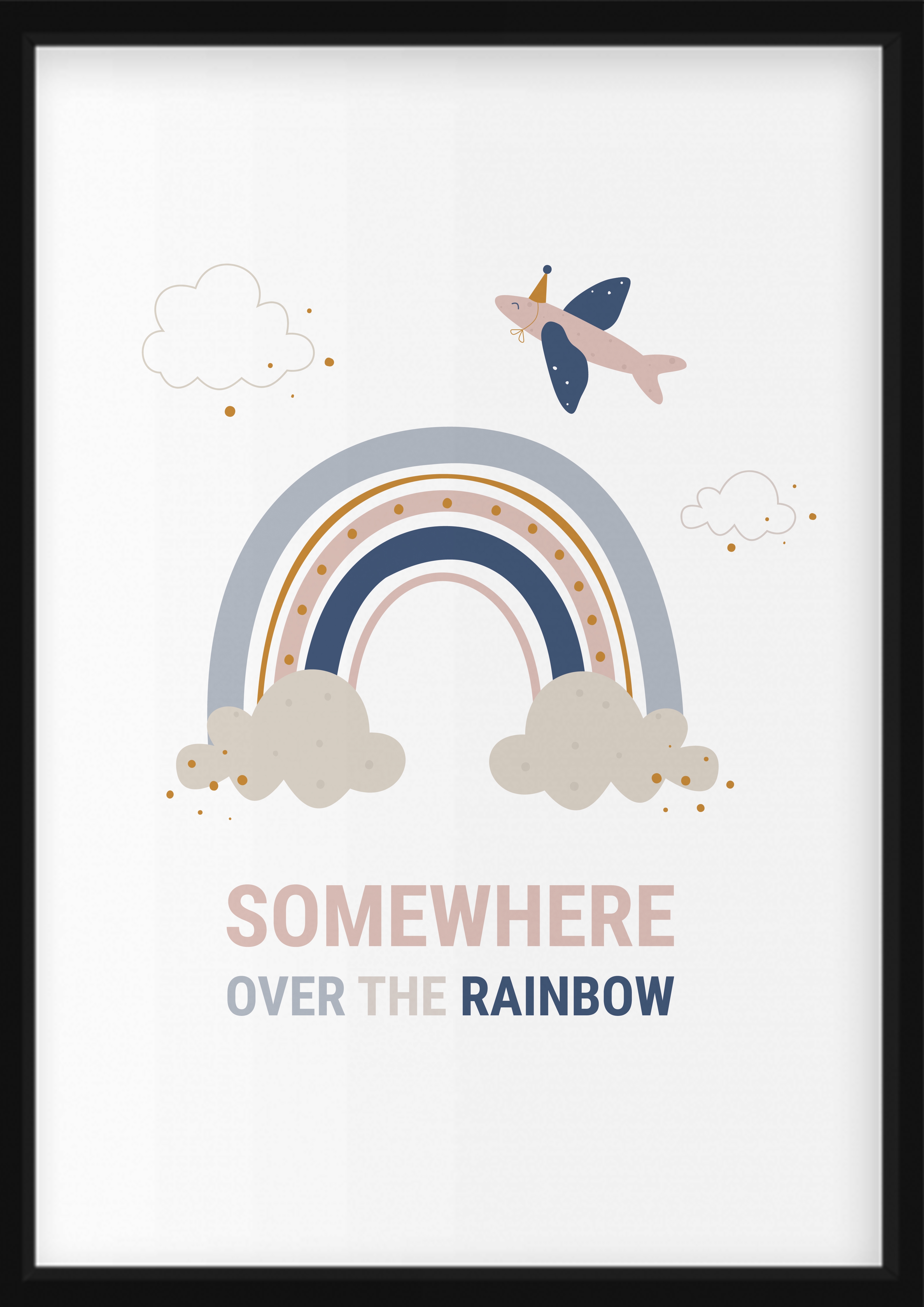 Affiche - Regenboog , Somewhere over the rainbow