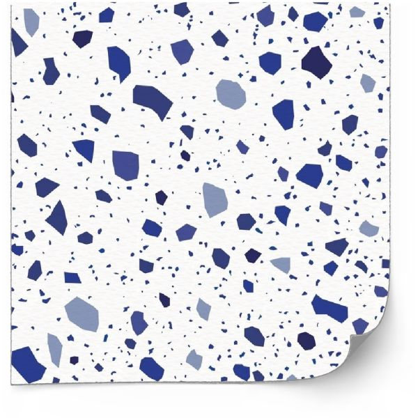 Tegels Sticker - Terrazzo-stickers / Blauw / 24 stuks
