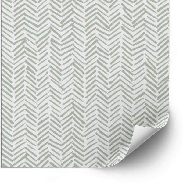 Tegels sticker - Visgraat stickers / Groen / 24 stuks