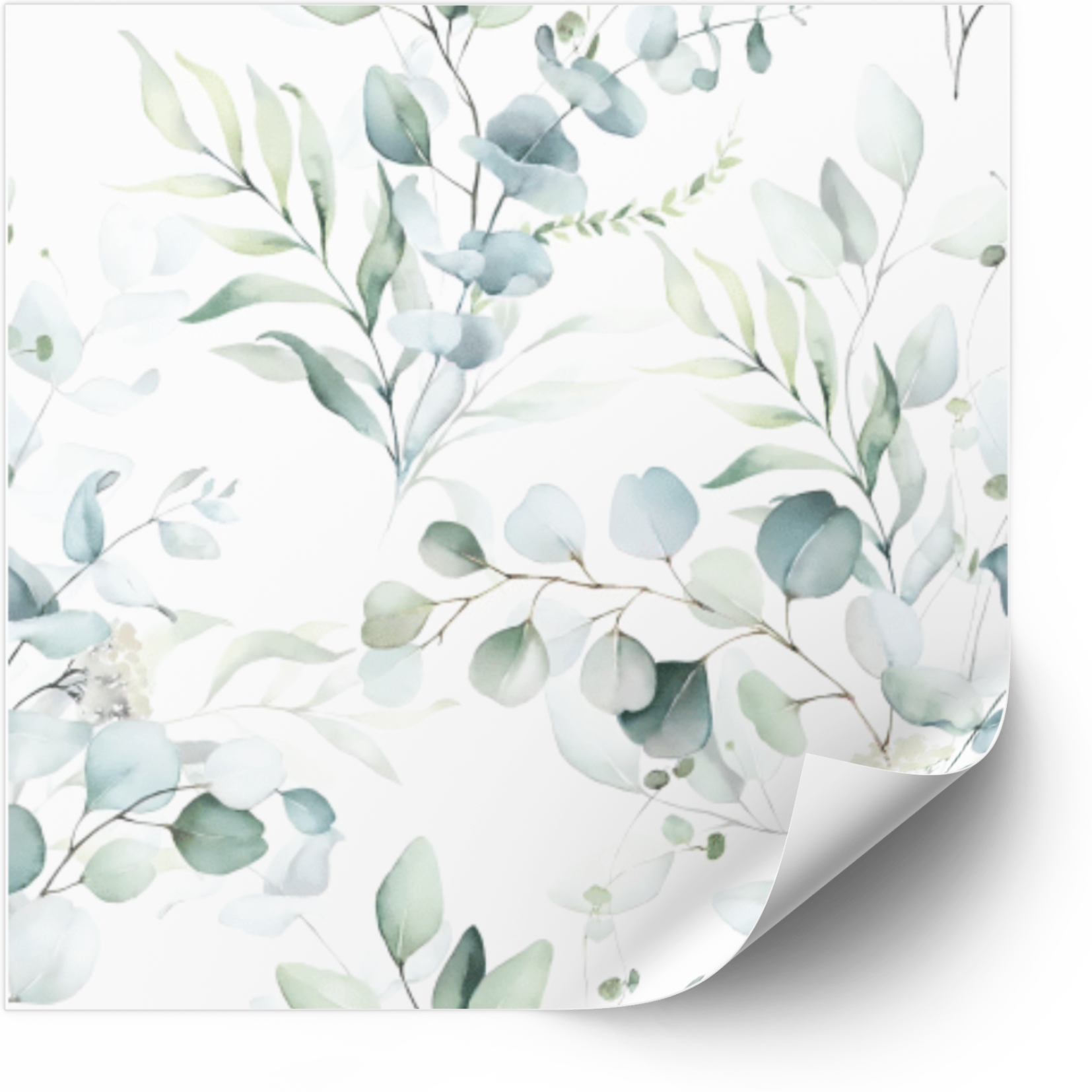 Tegels Sticker - Eucalyptus stickers met gemengde bladeren / 24 stuks