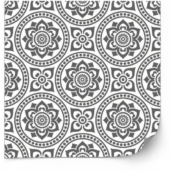 Tegels Sticker - Tegelstickers met grijs en wit patroon / 24 stuks