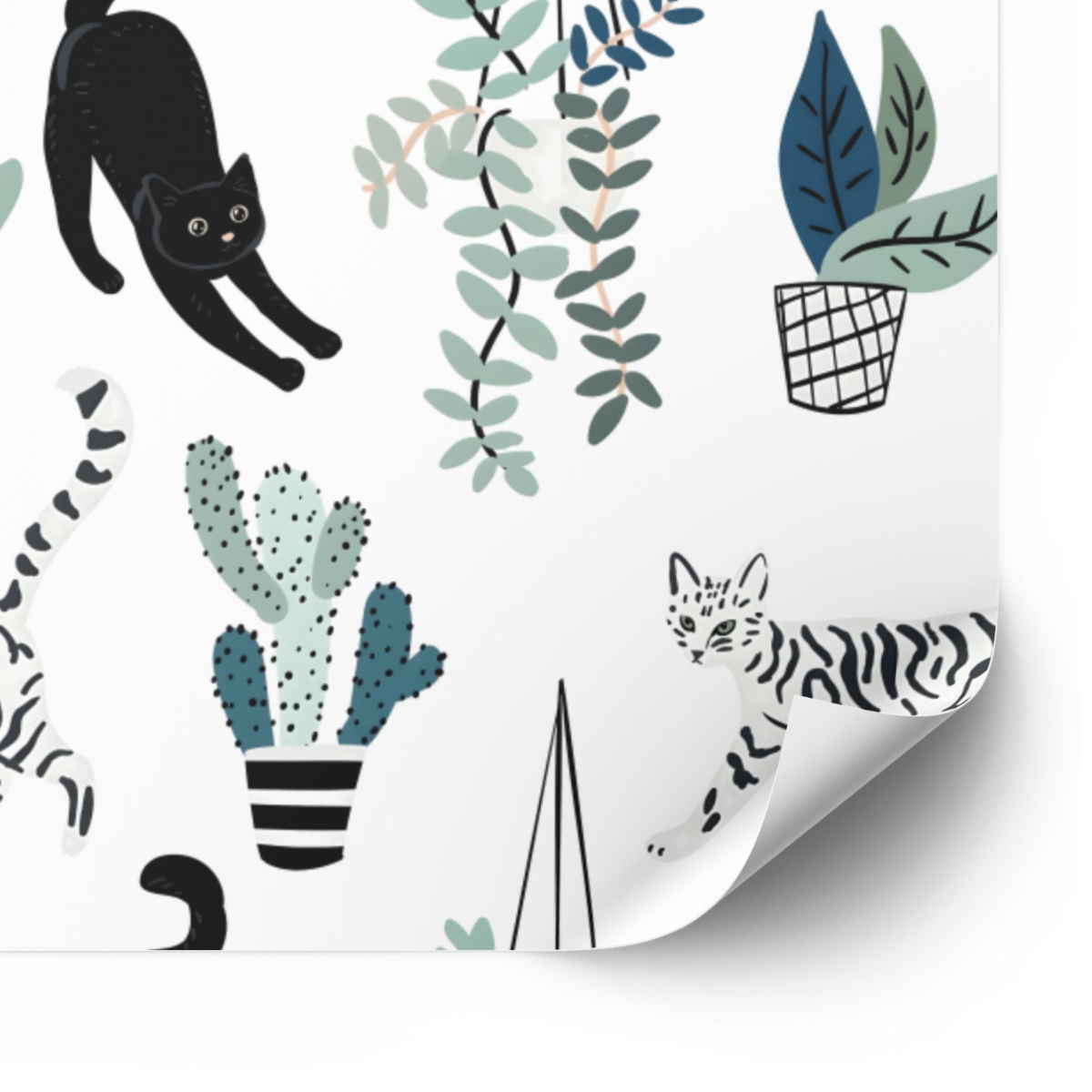 Tegels Sticker - Wilde Kat / 24 stuks