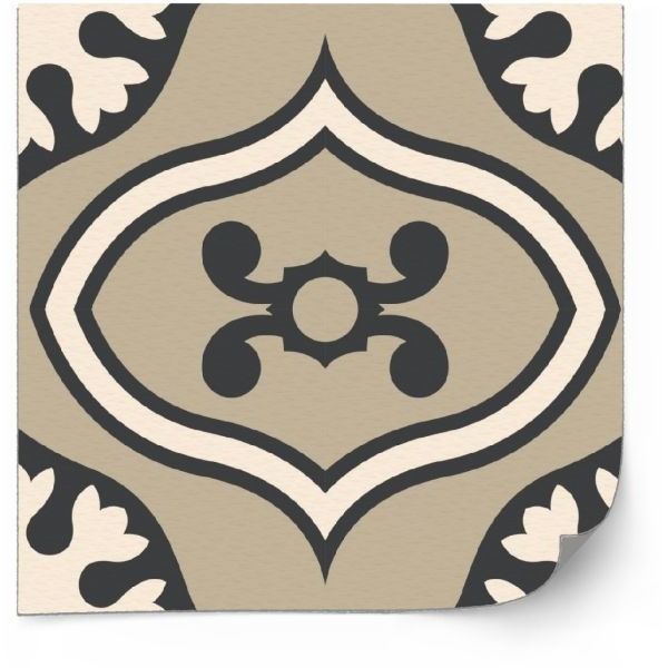 Tegels Sticker - Vintage Tegel Antiek Naadloos Design / 10 / 24 stuks