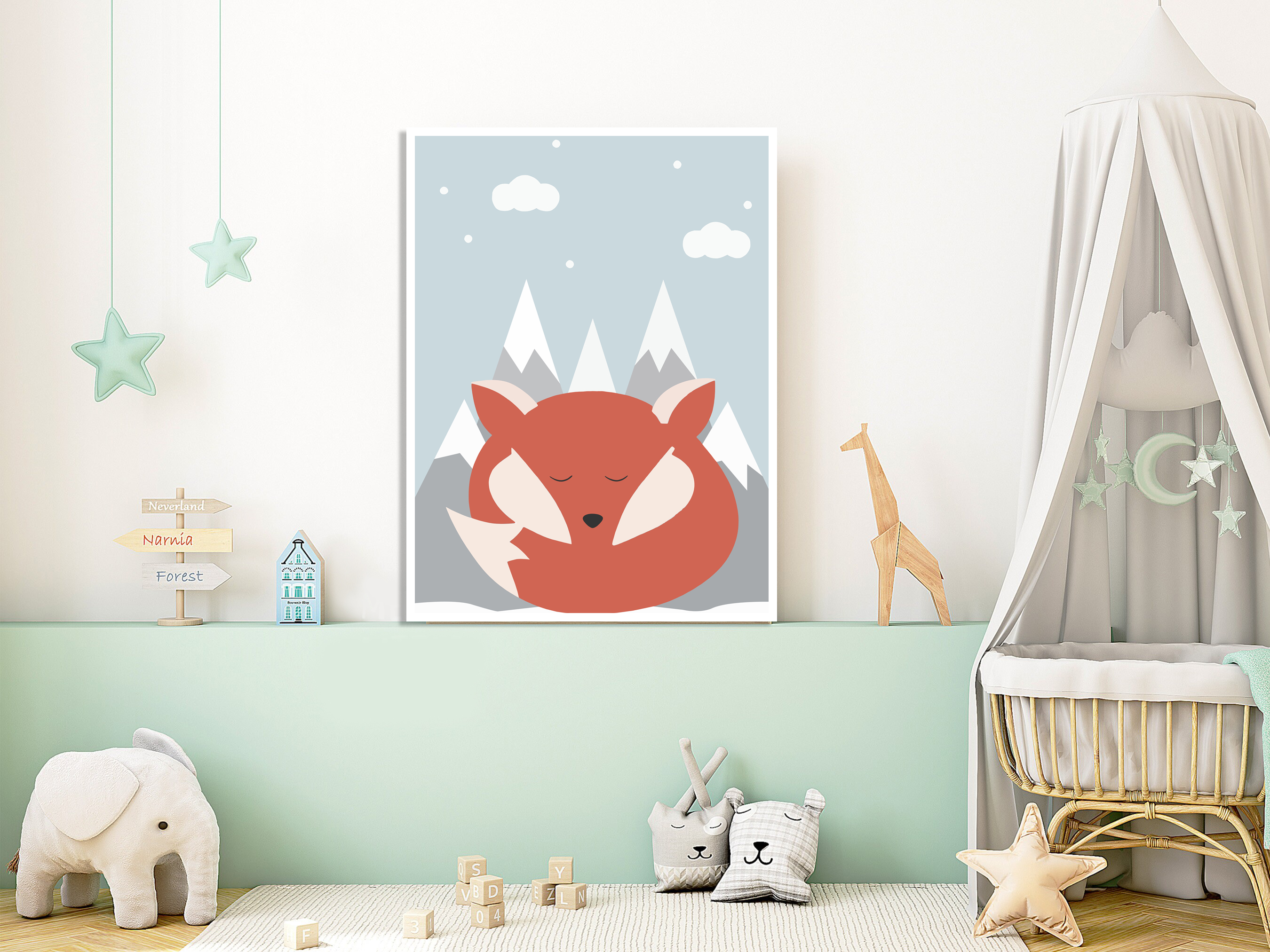 Poster - Berg en Vos