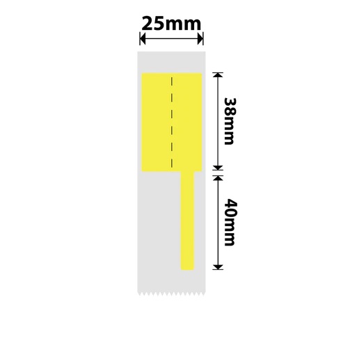 NIIMBOT Label Stickers D101-serie 25 x 78 mm / 90 stuks / Geel