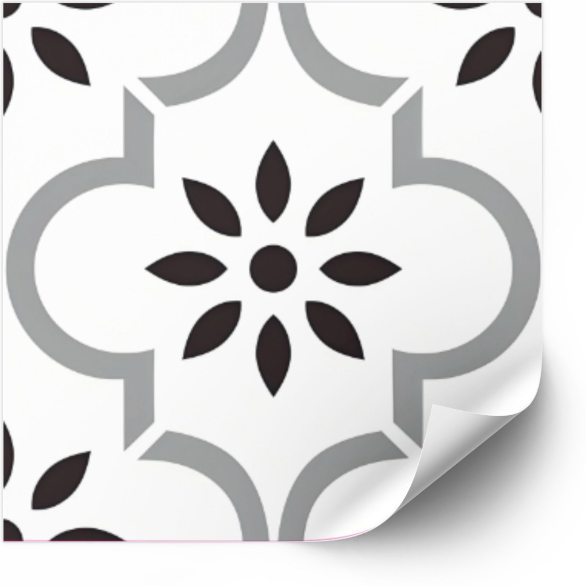 Tegels Sticker - Grijs en wit / 24 stuks