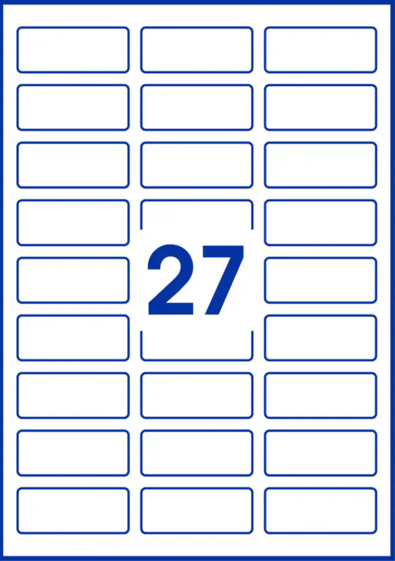 Custom personalised Rectangle business logo-60 x 25mm