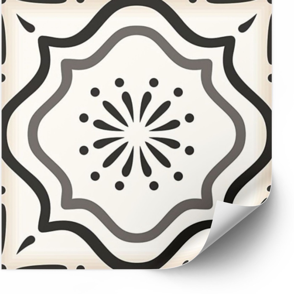 Tegels Sticker - Zwart & Wit / 24 stuks / 03