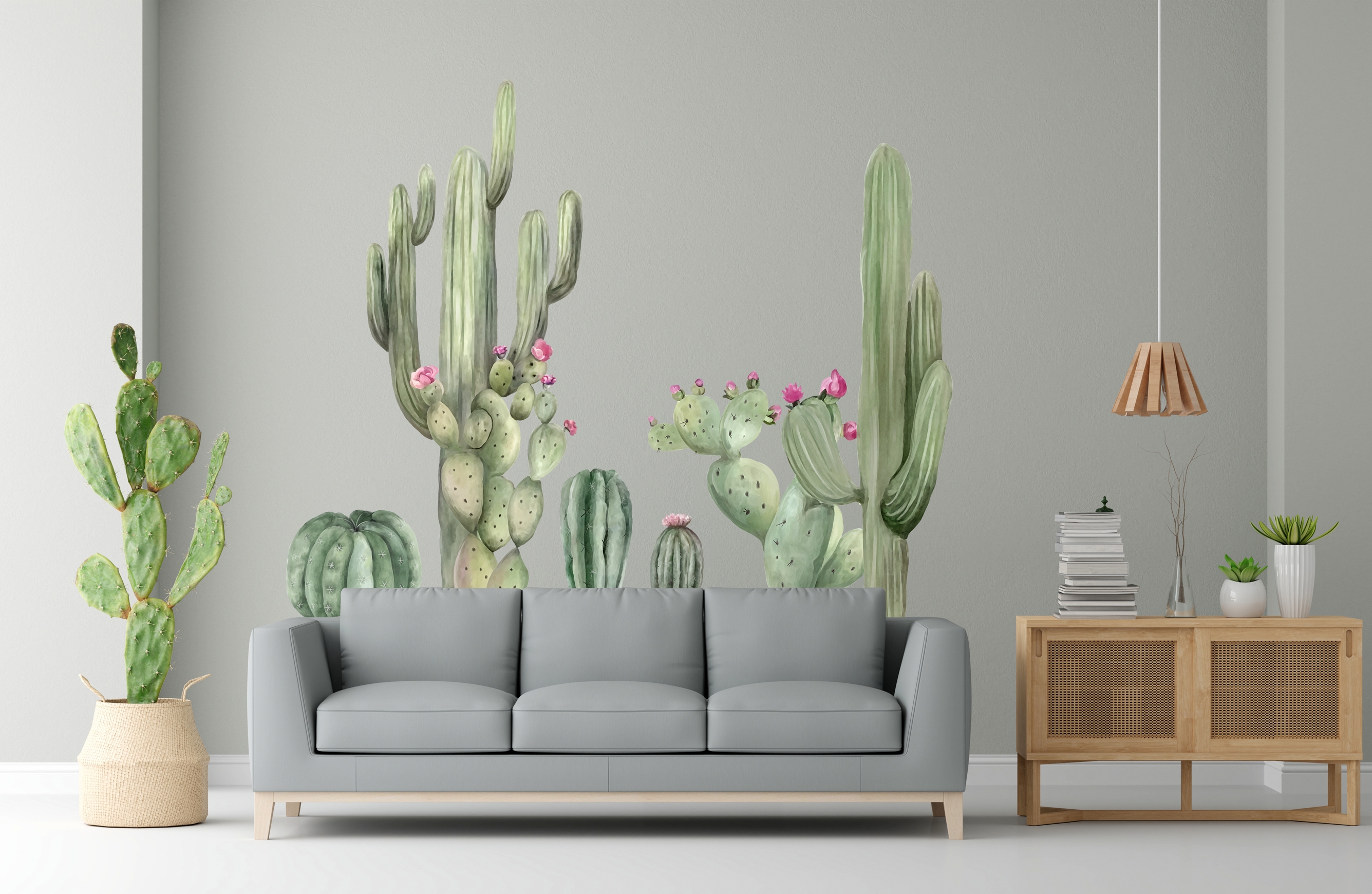 Muursticker - Vat Cactus
