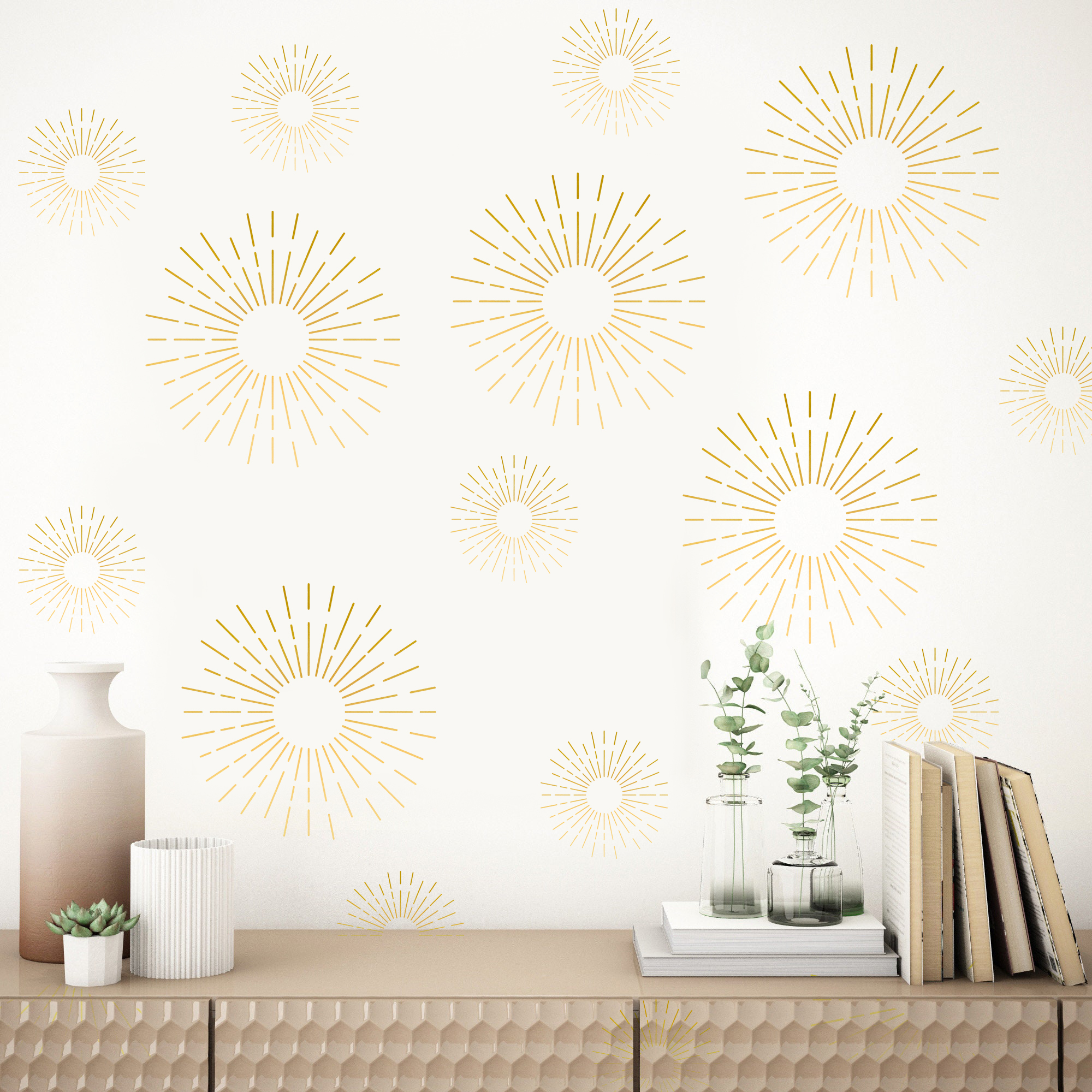 Muursticker - Zon