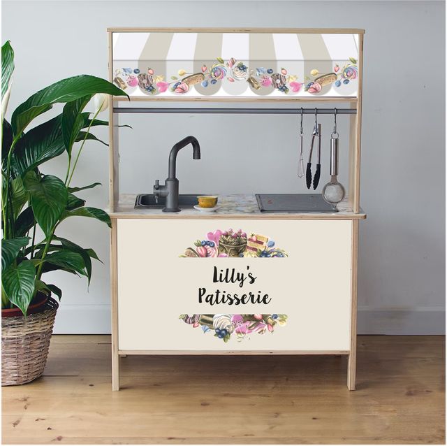 Zelfklevende stickers voor Ikea Duktig – persoonlijke stickers voor speelkeukens – Banketbakkerij