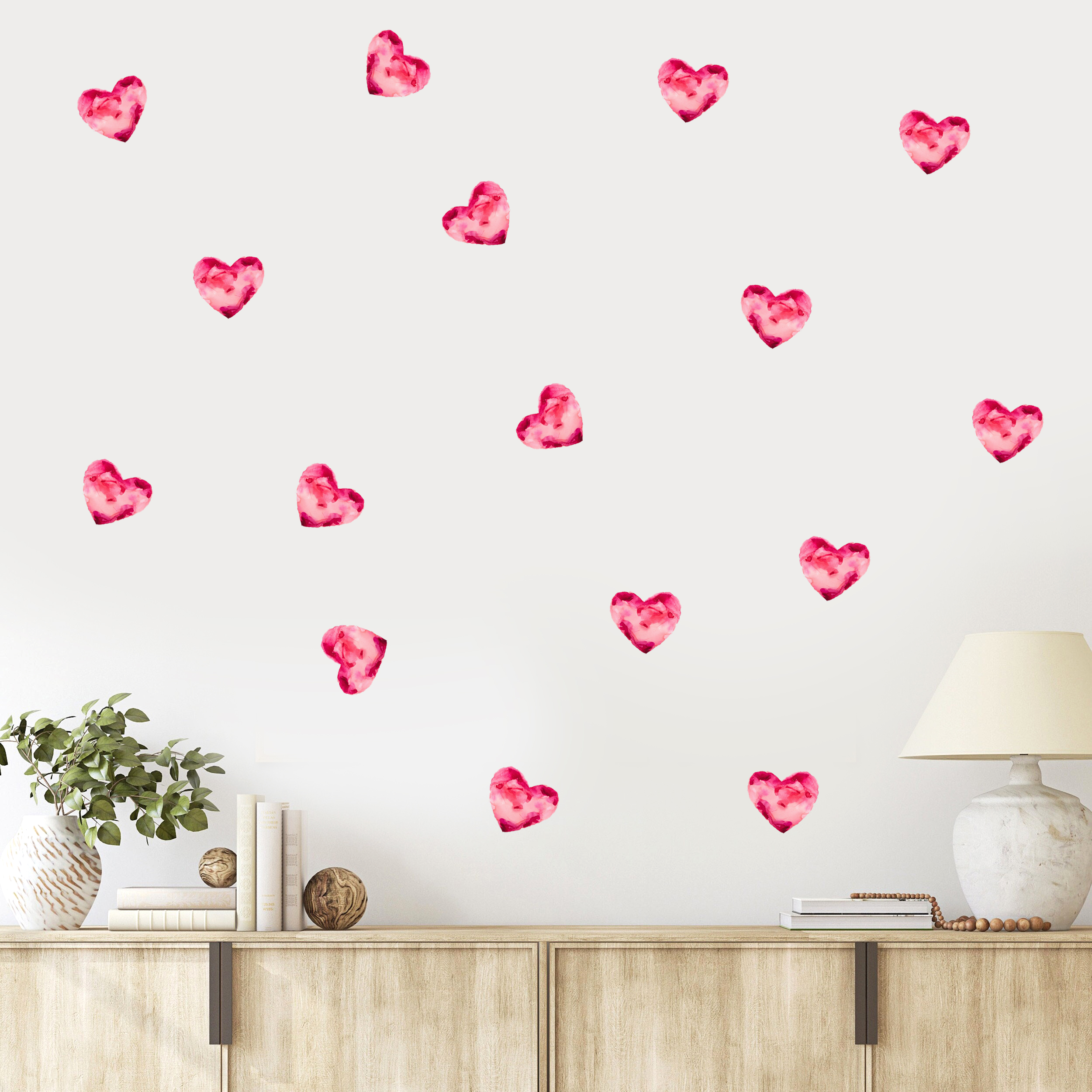 Muursticker - Hart / Roze