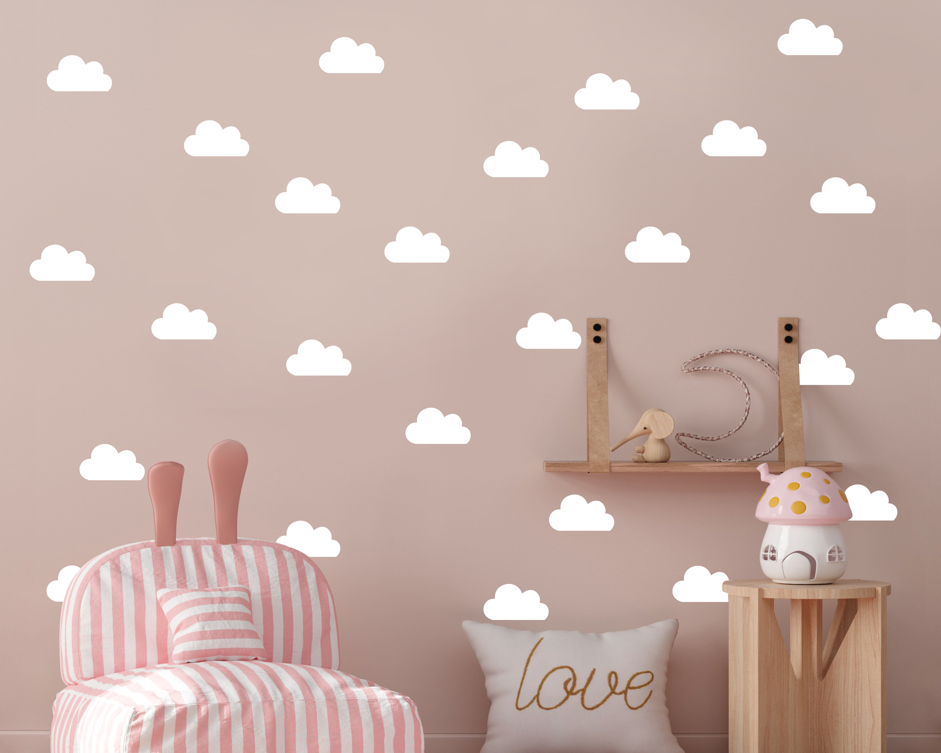 Muursticker - Wolken