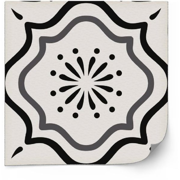Tegels Sticker - Decoratief Zwart-wit / 24 stuks
