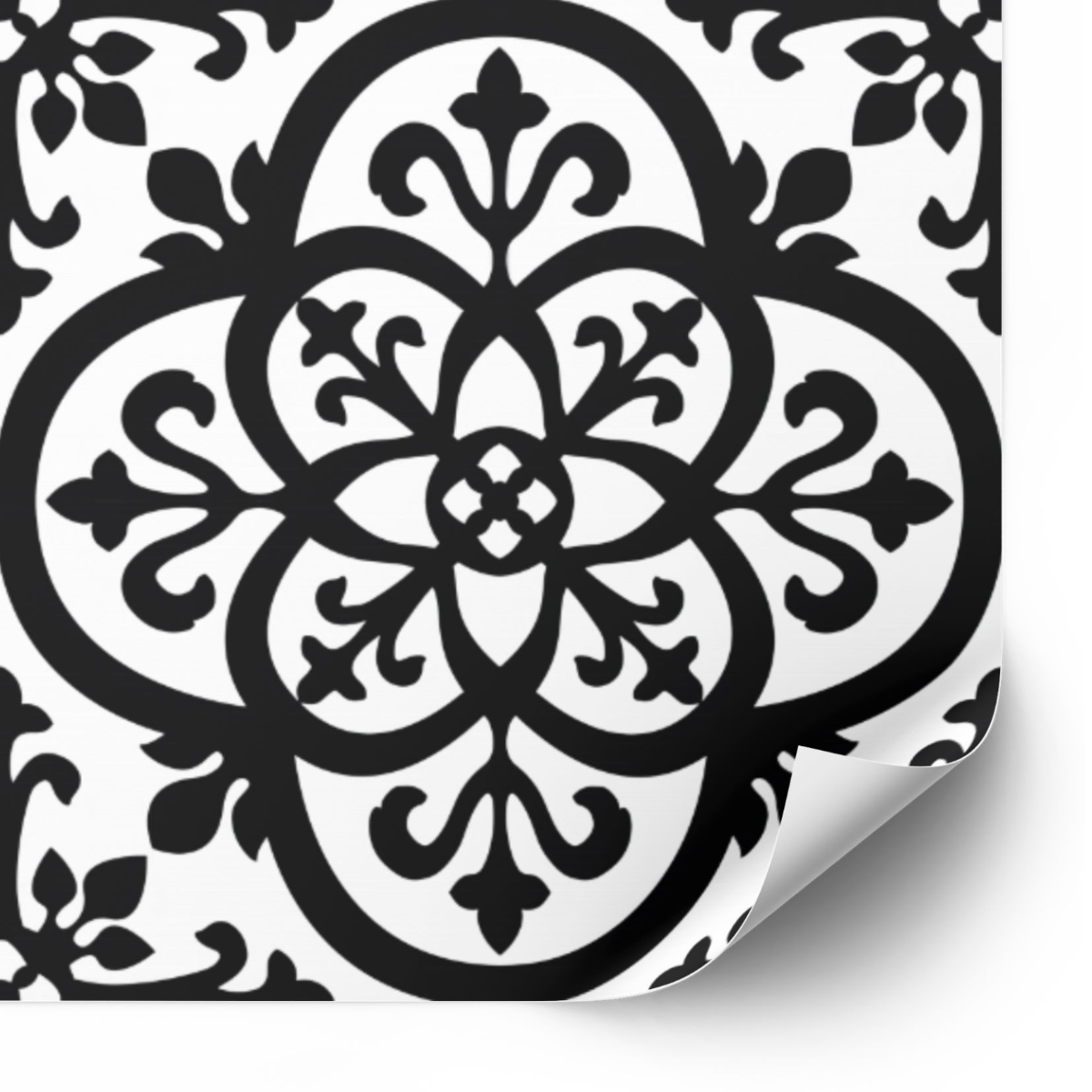 Tegels Sticker - Zwart en wit / 24 stuks
