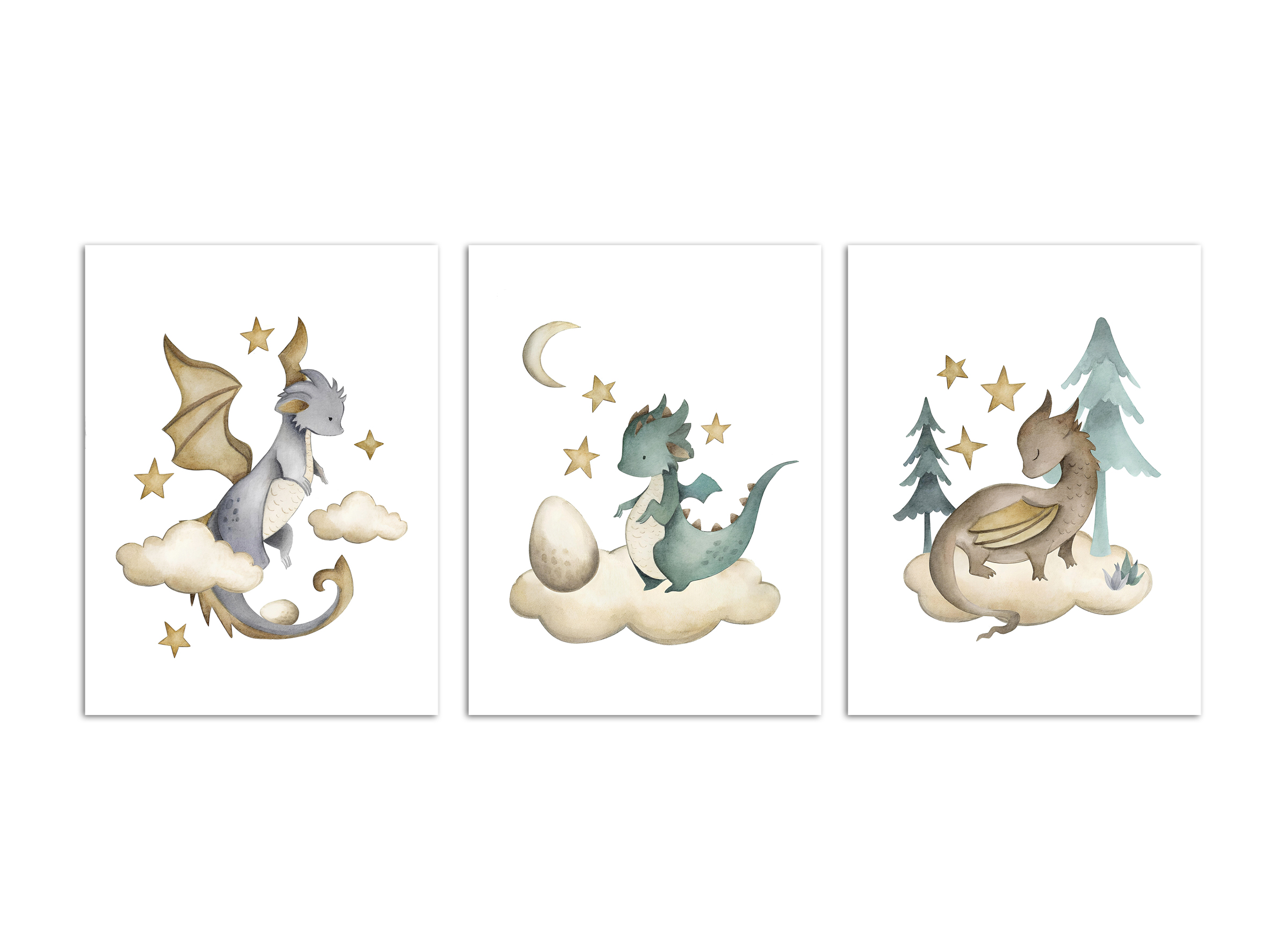 Posters - Draak / Set van 3