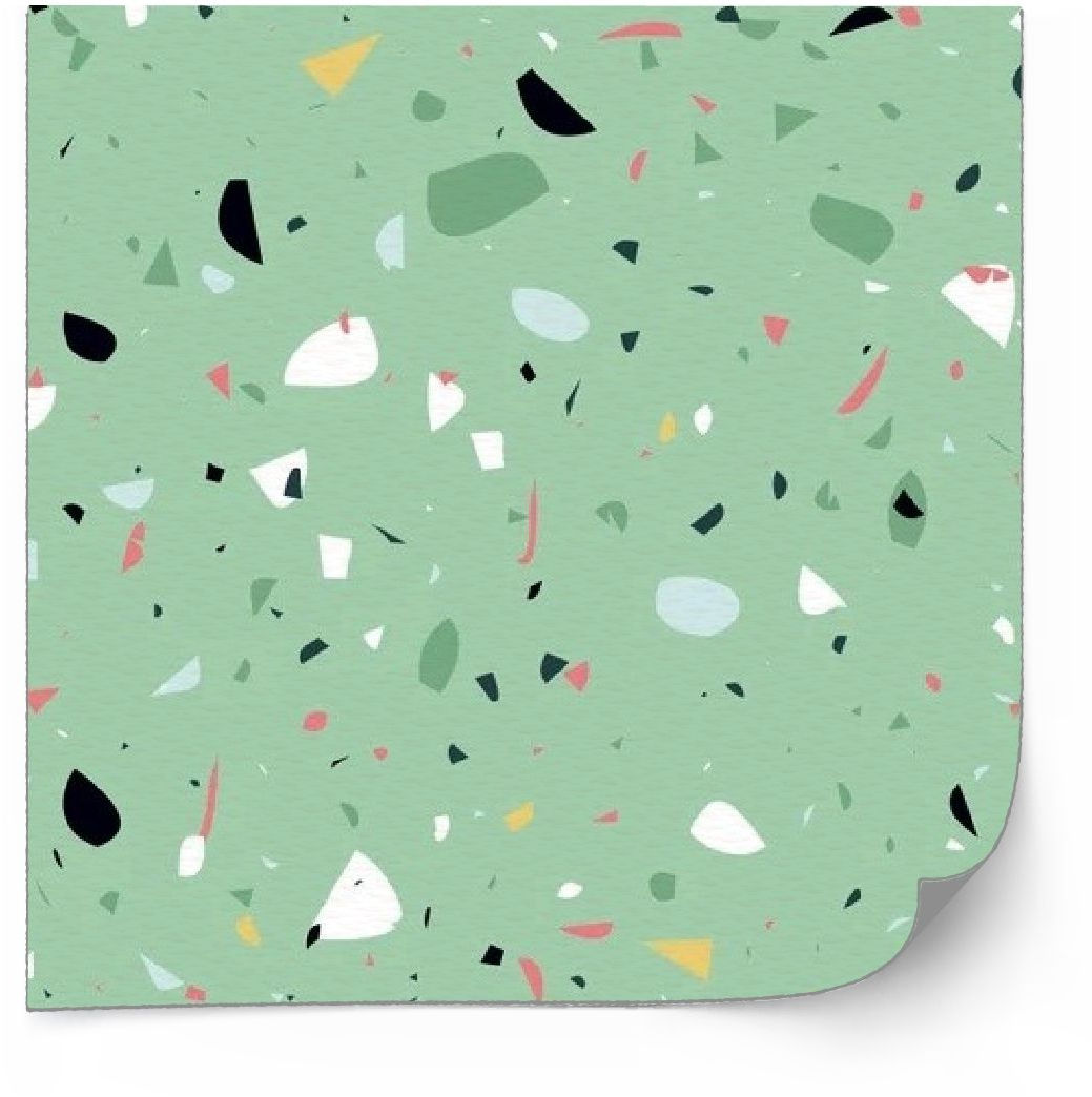 Tegels Sticker - Groen Terrazzo / 24 stuks