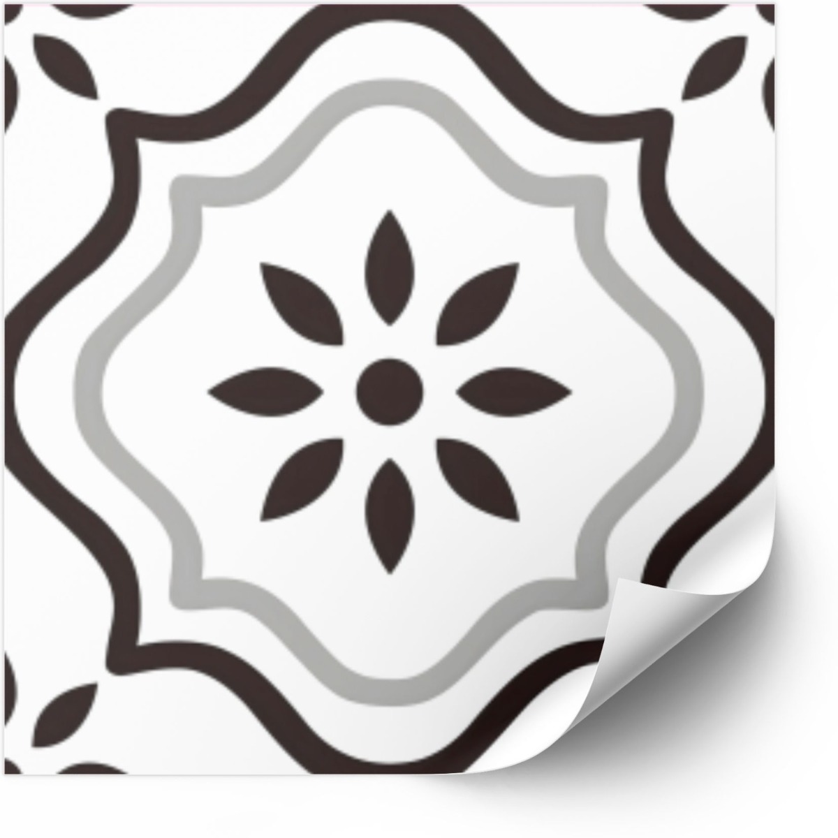 Tegels Sticker - Grijs en wit / 24 stuks / 03