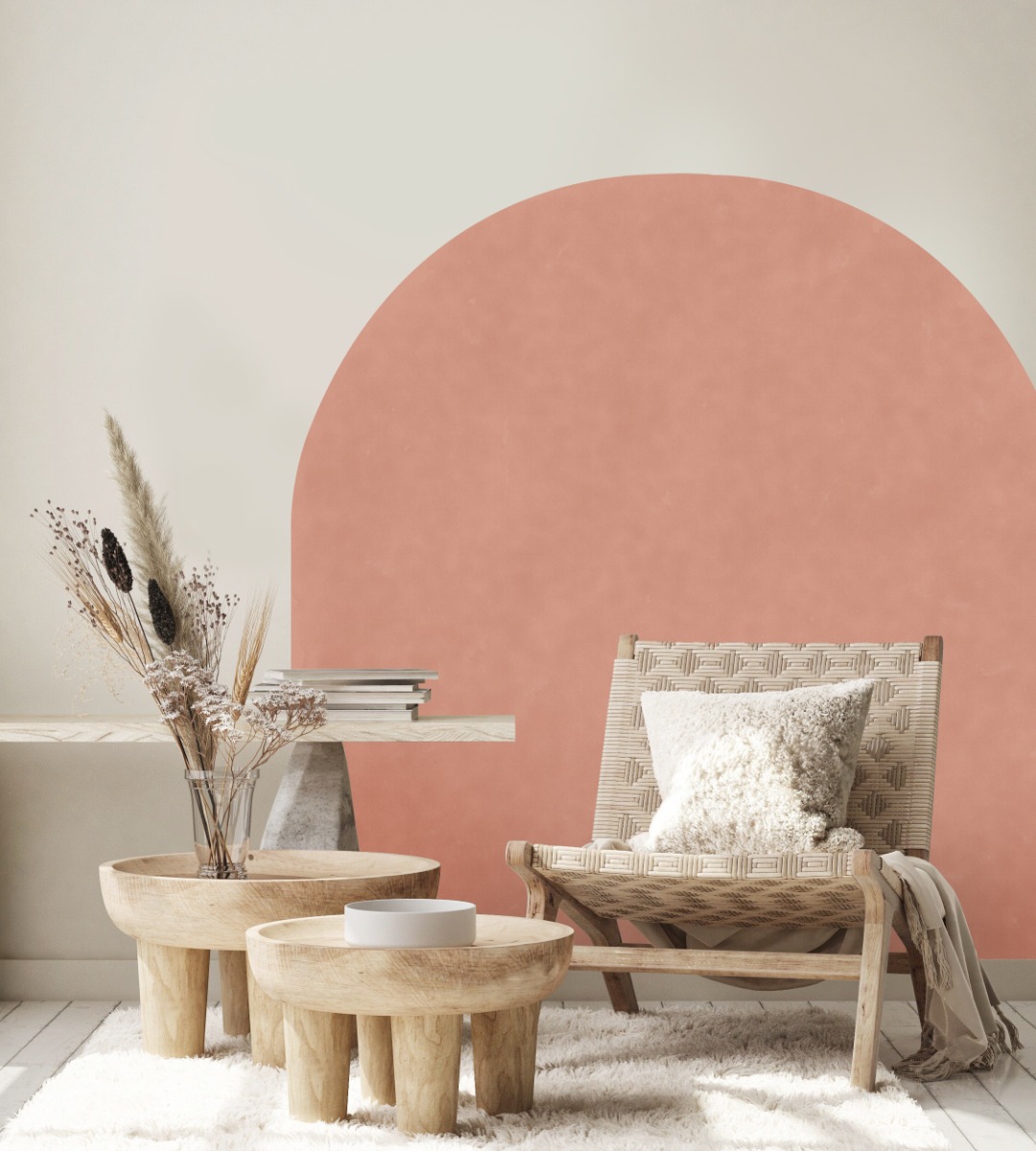 Muursticker - Bed Grootte Boog