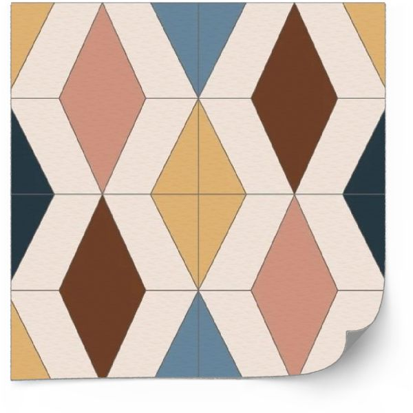 Tegels Sticker - Birmingham-patroon / 24 stuks
