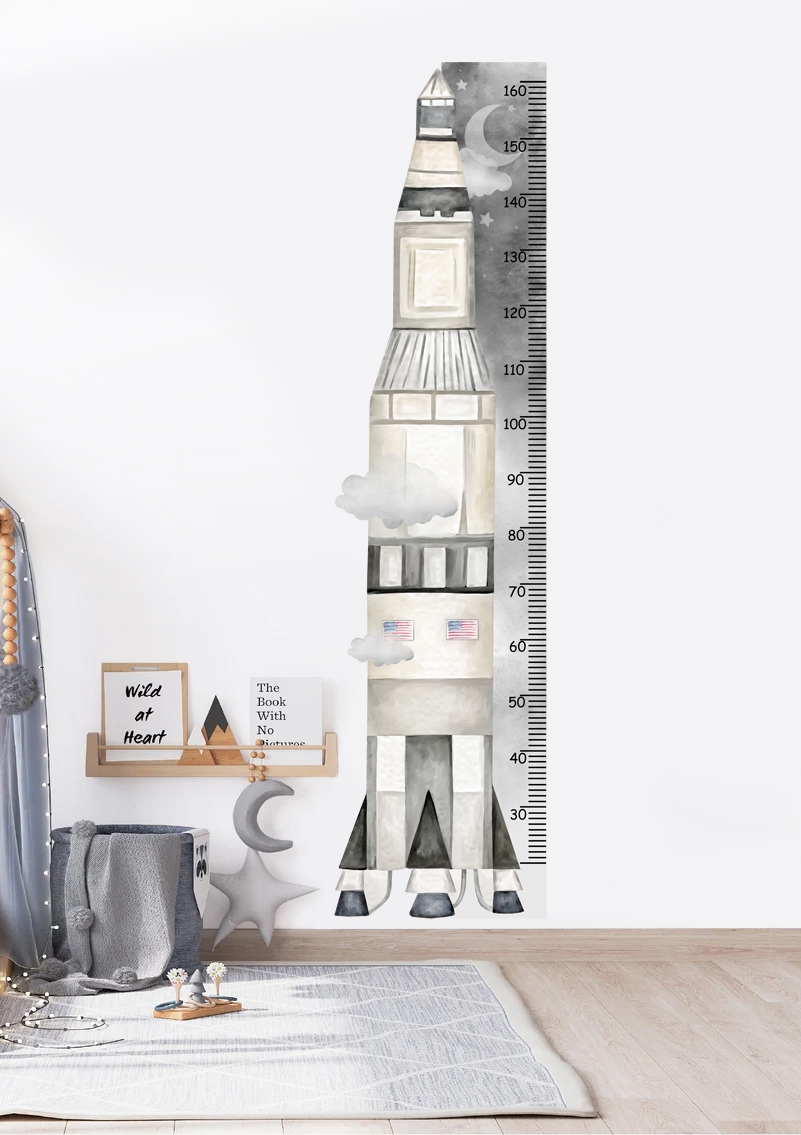 Muursticker - Hoogtemaat / Joko Design Rocket