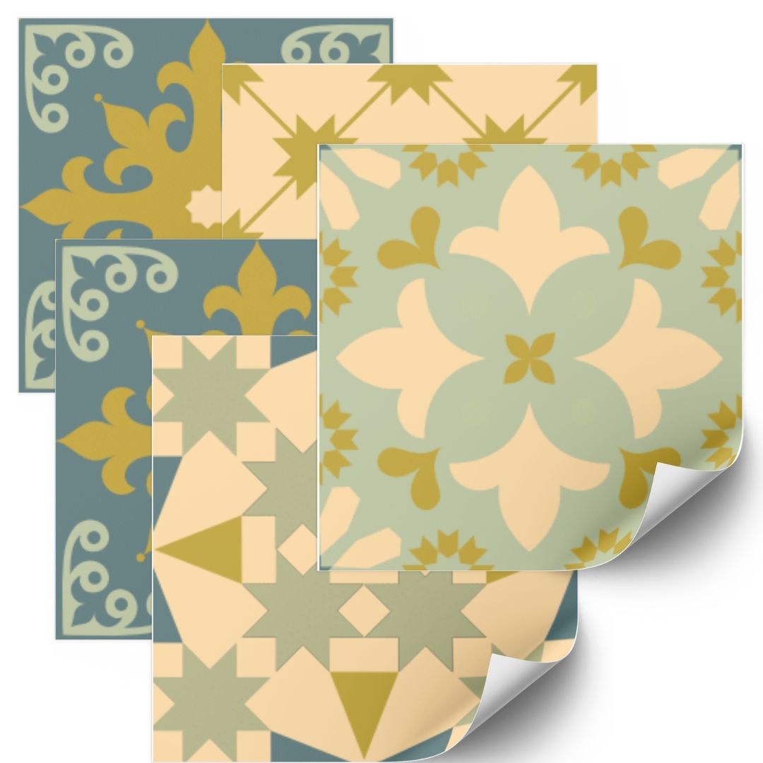 Tegels Sticker - Klassiek Biege / 24 stuks