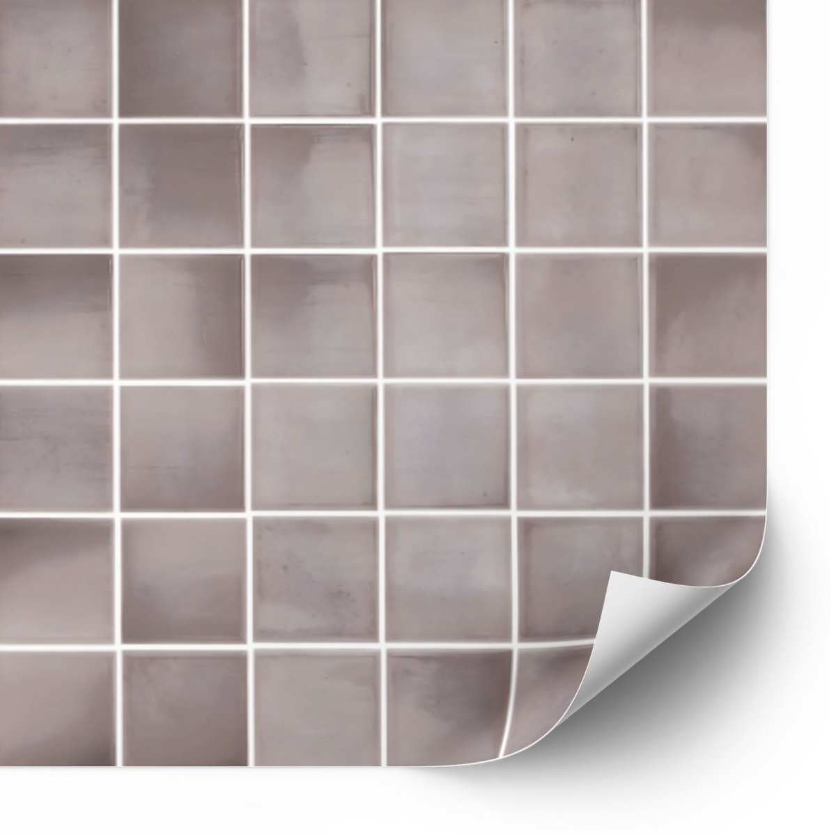 Tegels Sticker - Chocolade bruin / 24 stuks