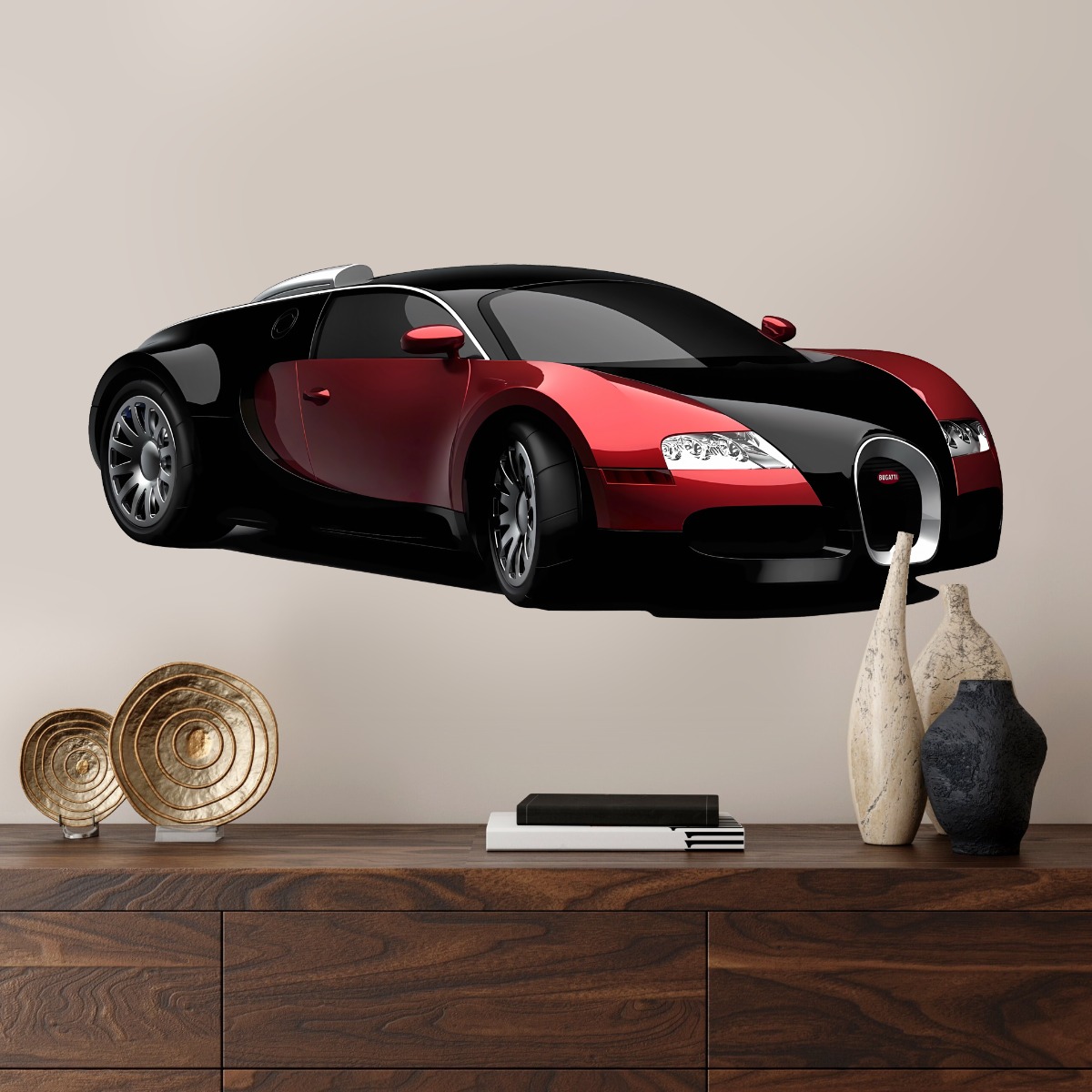 Muursticker - Bugatti Veyron / Zwart