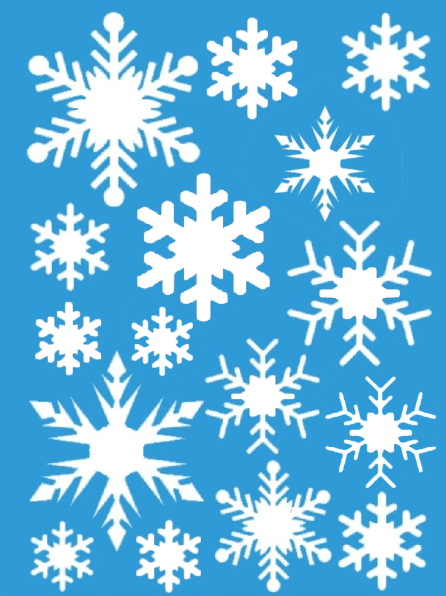 Muursticker - Sneeuwvlokken