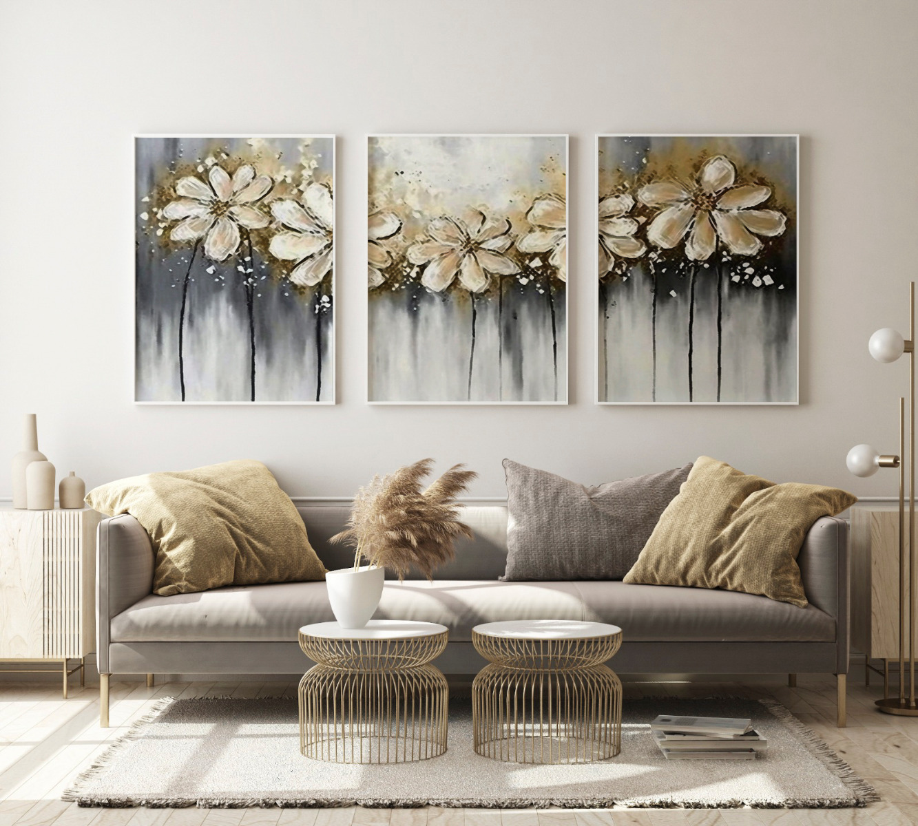 Posters - Bloemblaadjes afwerpen / Set van 3