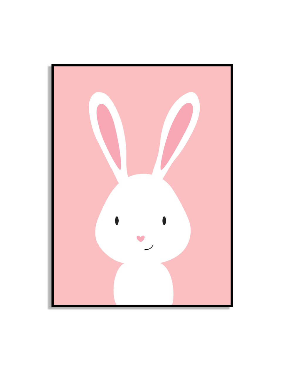 Poster - Konijn / Roze