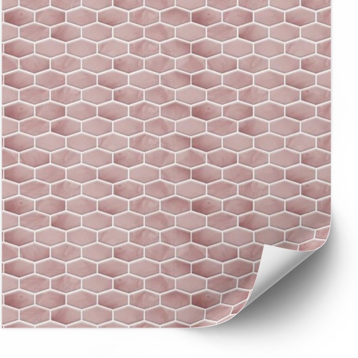 Tegels Sticker - Peel and Stick Tile / Rose / 24 stuks
